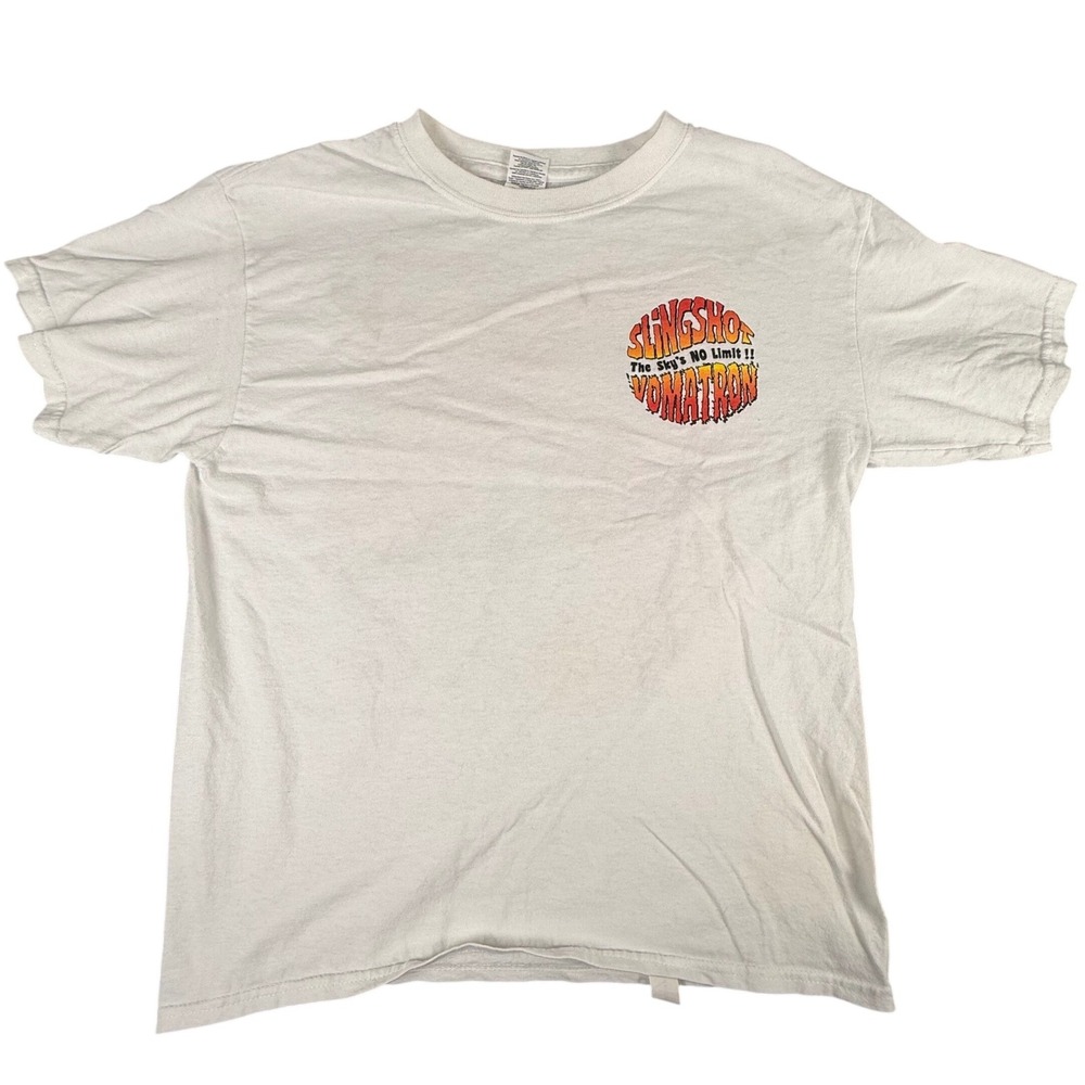 Slingshot‎ Vomatron T-Shirt Old Town Kissimmee FL White Youth Large Gildan Tee